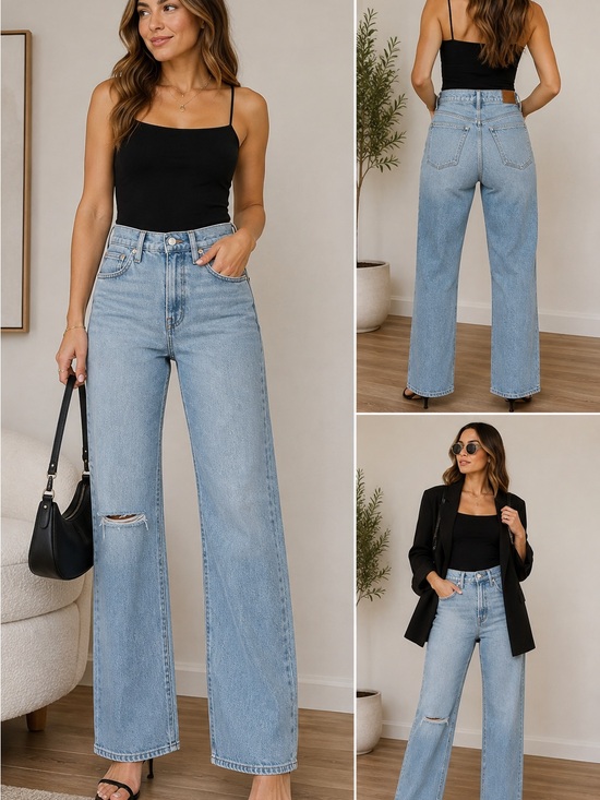 Madewell Denim - Madewell The Perfect Vintage Jean Size 27 Light Wash High Rise Distressed
